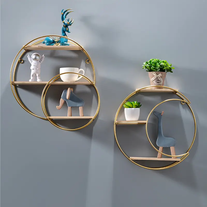 Đồ Trang Trí Tường Nhà Hàng, Phong Cách Bắc Âu Mới, Thiết Kế Sáng Tạo, Thích Hợp Cho Phòng Khách Lưu Trữ Treo Tường, Kệ Treo Tường Cửa Hàng Trà Bong Bóng, Không Cần Đục Lỗ