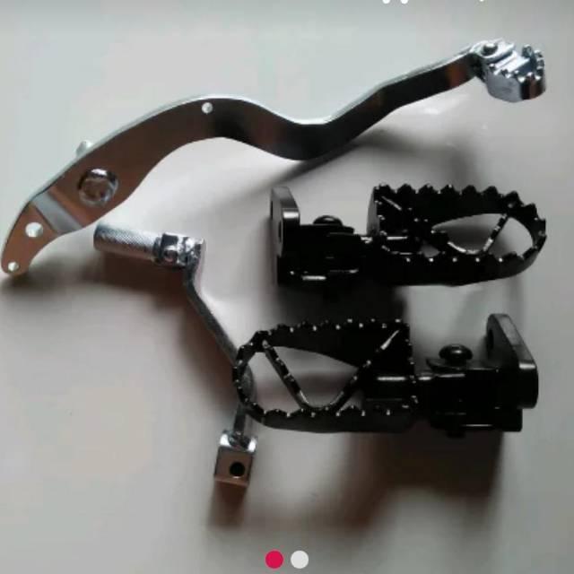 Gambar Step mundur klx 150 plus ijakan rem dan operan gigi dari DISTROMXBANDUNG Kota Bandung Tokopedia