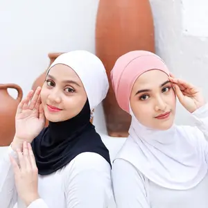 Ciput Tali Basic Bahan Jersey Dalaman Kerudung Jilbab Inner Instan Turki