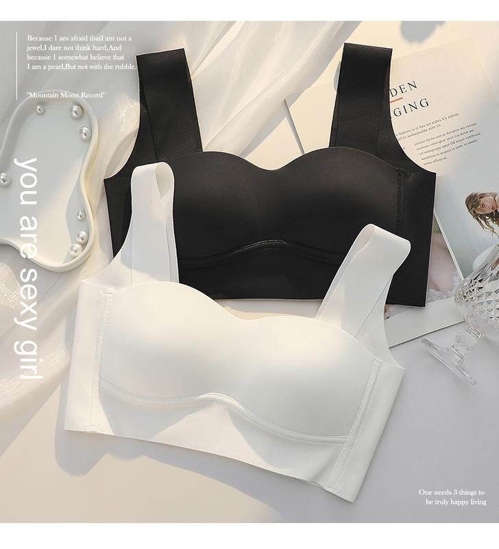 Product Introduction of Lightweight Breathable Underwear Women's Vest-Style Thin Wireless Small Chest Push up Breast Holding Anti-SAG Bra 20