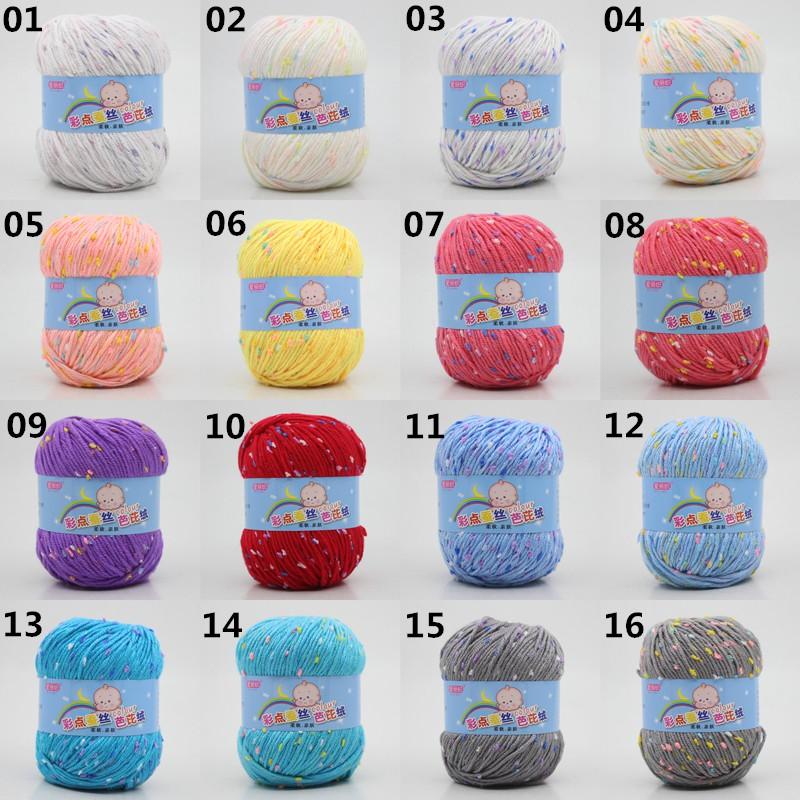(1-20) Benang Rajut Katun Spotty 0