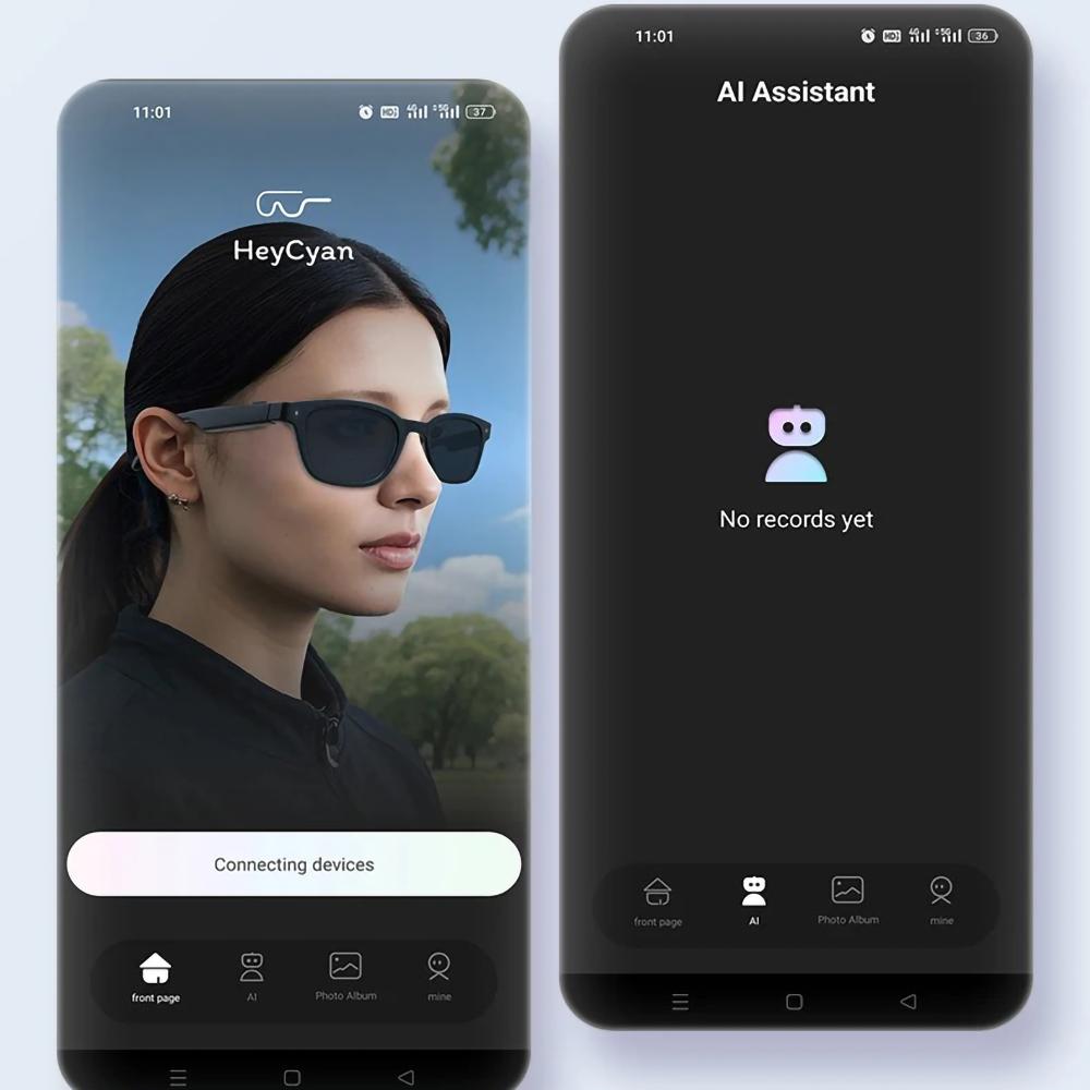 Q8 AI Smart Glasses Real-Time Translation HD Image Stabilization Music Sunglasses For Office Business Travel Sports Camera