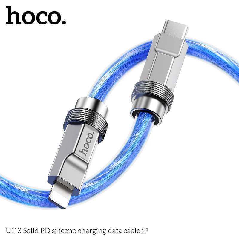 Product Introduction of Cáp Sạc Nhanh Hoco U113 Chân Type-C To Lightning Sạc Nhanh 20W Cho iPhone 8/X/Xs/Xsmax/11/12/13/14 Series, Cáp Bọc Silicon Bền Bỉ, Đầu Cắm Kim Loại Chắc Chắn, Bảo Hành 12 Tháng  Phụ Kiện Silicone 9
