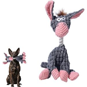 スクイーカー&クリンクル付き1/2パック洗濯可能な犬のぬいぐるみ、超ソフトな軽量コーデュロイ&ぬいぐるみの噛むおもちゃ、小さな子犬&高齢犬用、落ち着いたストレス解消のスナグルおもちゃ