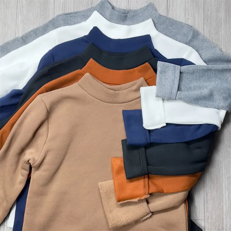 Áo Giữ Nhiệt Lót Nỉ Cho Bạn Nam Cổ 3 Phân Chất Siêu Dầy, Ấm, Co Giãn Thoải Mái Thun Menswear