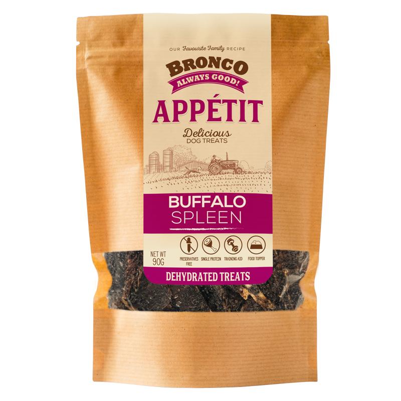 Bronco Appétit Treats Buffalo Spleen 90g 0