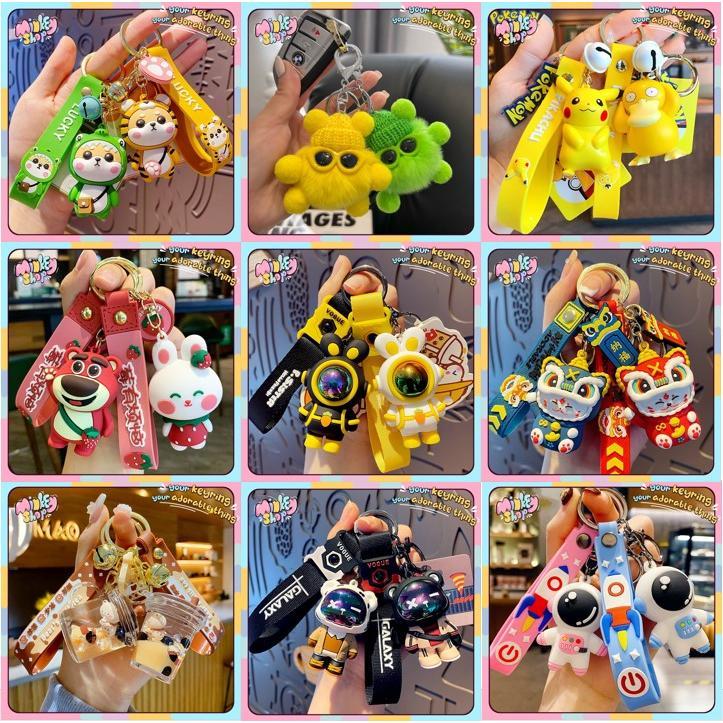 Móc Khoá anime cute hoạt hình dễ thương hình phi hành gia đẹp tổng mẫu móc chìa khoá Titan  cặp đôi gấu bông phụ kiện túi xách -Minkey