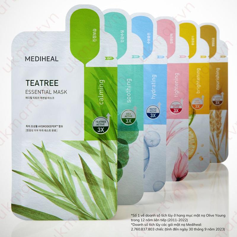 Mặt Nạ Giấy Mediheal Dưỡng Trắng Da Giảm Mụn Phục Hồi Da 24ml/Miếng Mask Skincare Dưỡng Ẩm Da 1