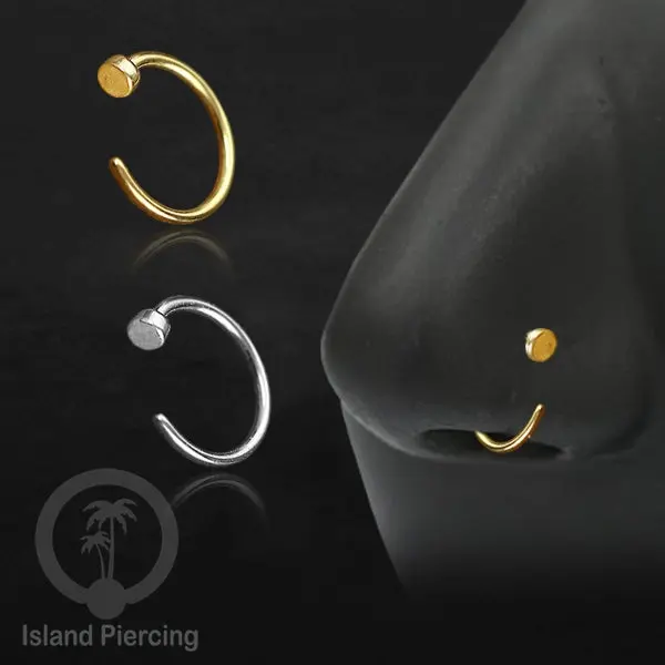 Nose Piercing Jewelry Perhiasan Hidung Nose Ring polos warna silver & gold