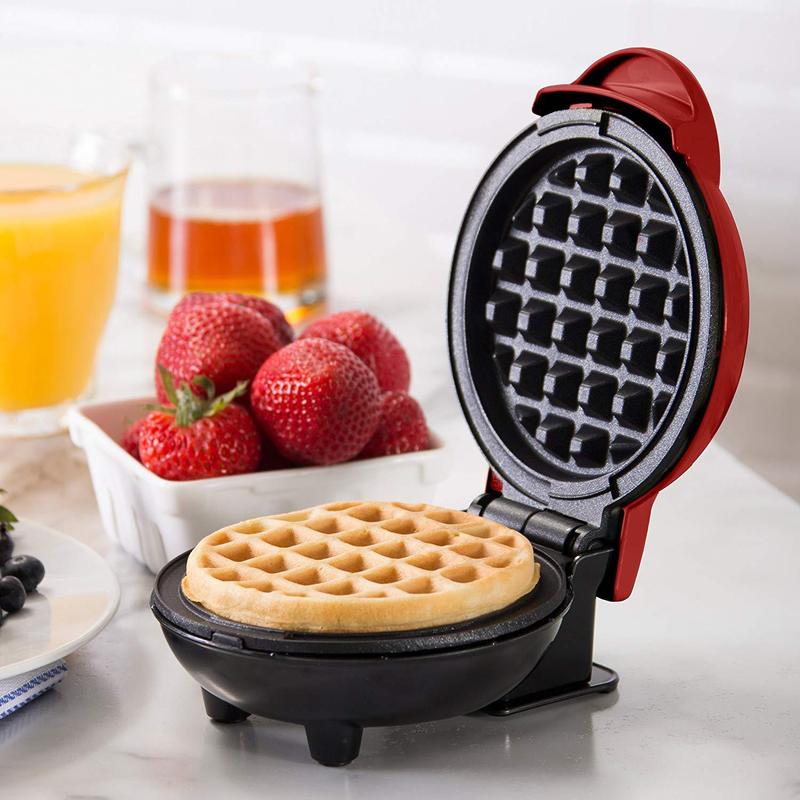 Product Introduction of Mini Waffle Machine Household Children Roast Machine Cake Machine 2