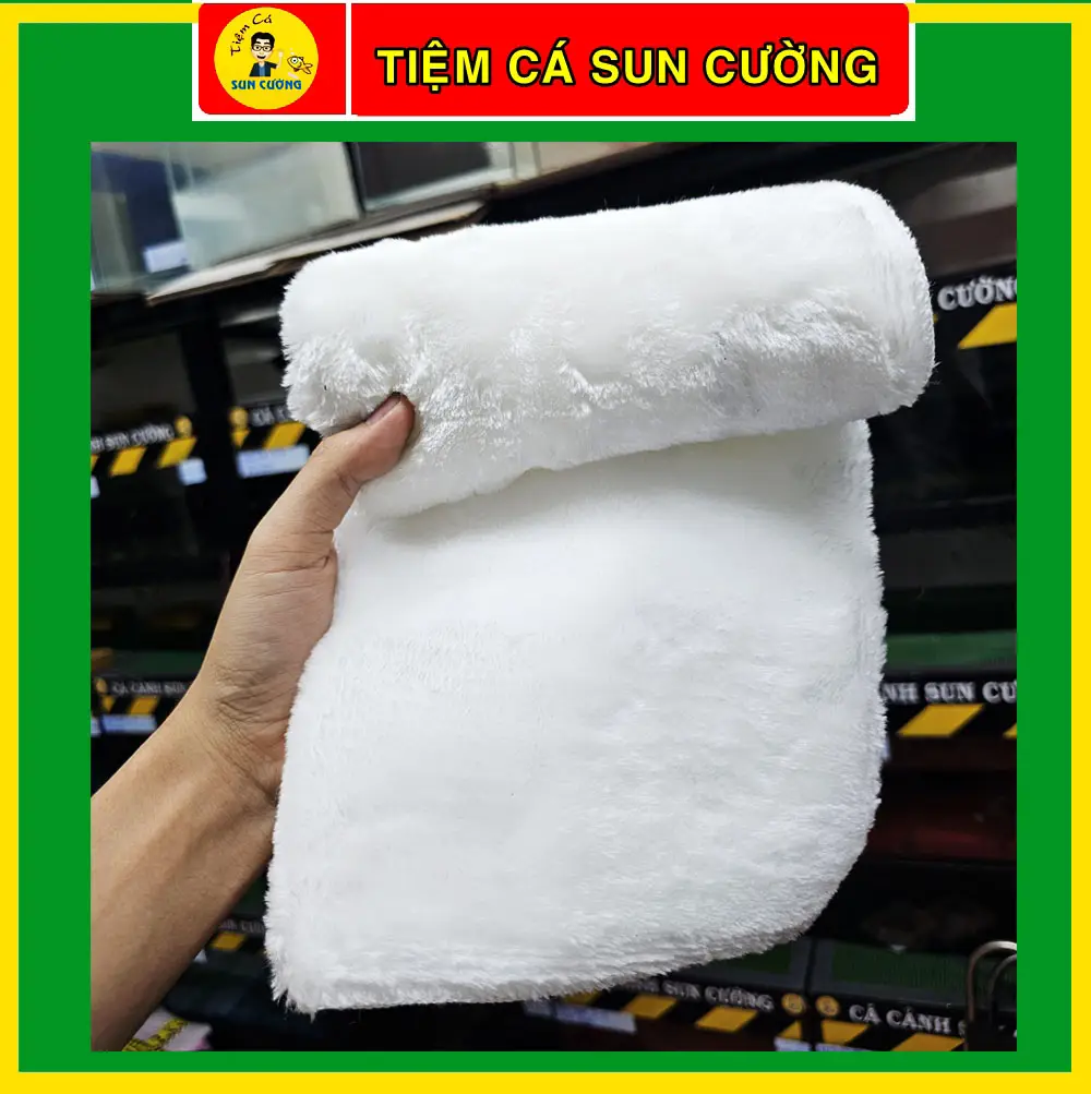 [ Hàng loại 1 ] Khăn lọc bụi mịn cao cấp 40×30cm - Giữ bụi mịn, phân cá, thức ăn dư thừa cực kì tốt. Chặn lại các tạp chất hữu cơ trong nước