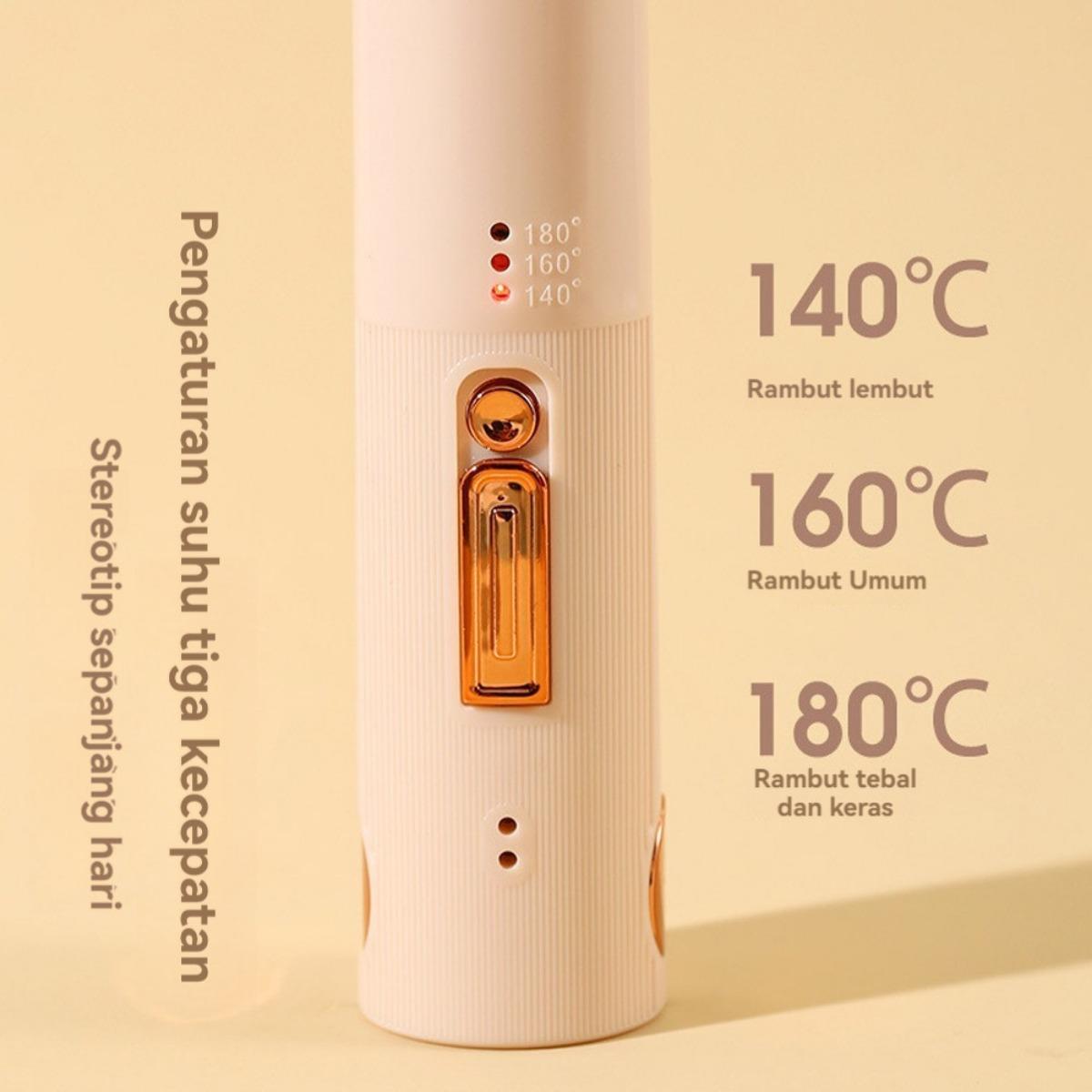 Catokan Wireless Portable Cordless Catok Rambut Multifungsi Catok Lurus Dan Curly 2in1 Catokan Rambut Usb Portable Mini Tanpa Kabel Traveler Hair Straight