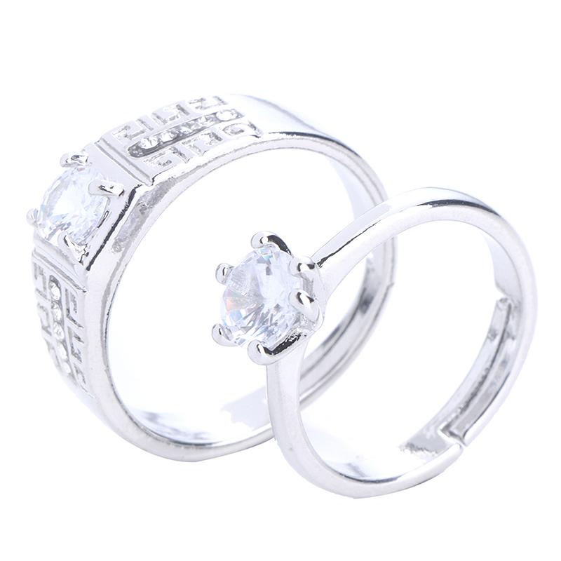 Product Introduction of Nhẫn Đính Hôn Cặp Đôi Cổ Điển, Có Thể Điều Chỉnh Kích Cỡ, Dành Cho Nam Và Nữ, Có Thể Điều Chỉnh, Quà Tặng Lễ Tình Nhân, 1 Đôi 14