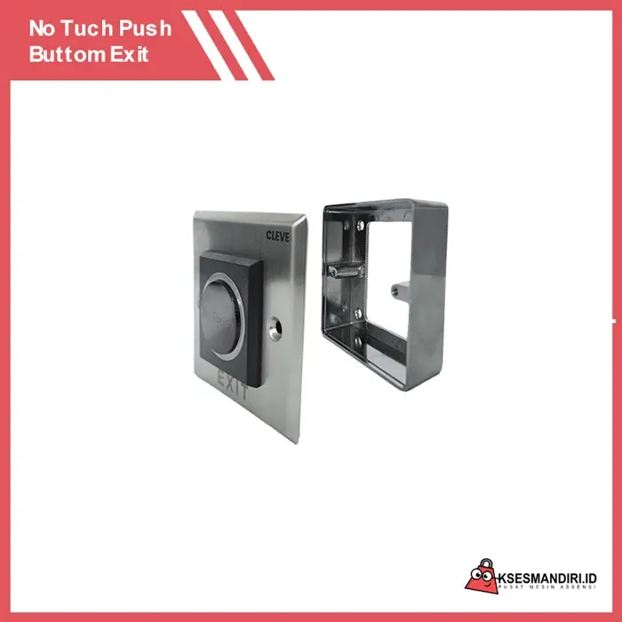 CLEVE NO TOUCH + BOX Push Button Stainless Steel
