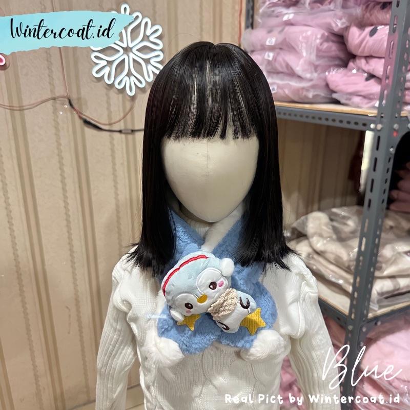 Kids winter scarf penguin pinguin syal anak musim dingin cewek cowok hangat penghangat leher 6