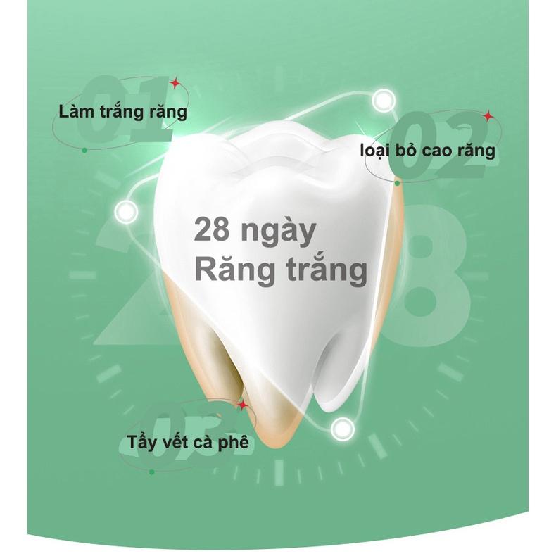 Kem Đánh Răng Làm Trắng Răng loại bỏ cao răng hôi miệng tẩy ố vàng Không Chứa Florua Kem đánh răng bạc hà 100g 3