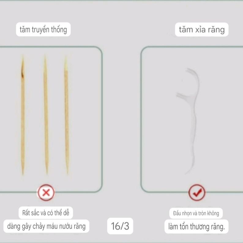 Combo 12 hộp tăm chỉ nha khoa Dental Flossers (600 chiếc) - vệ sinh răng miệng sạch sẽ 8