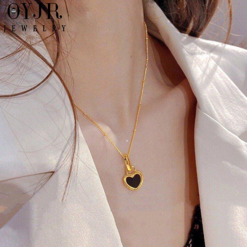 Product Introduction of OYJR Titanium Steel Necklace for Women Vintage Pendant Chain Jewelry Fashion Accessories 10
