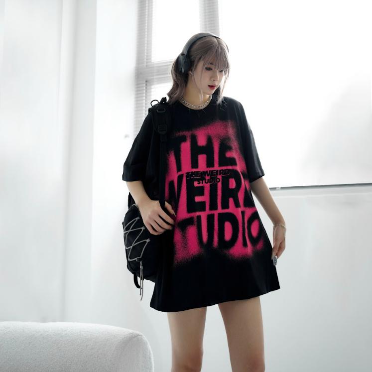 LOCAL BRAND Áo thun The Weird Phong Cách Unisex Form Rộng ATK803 1