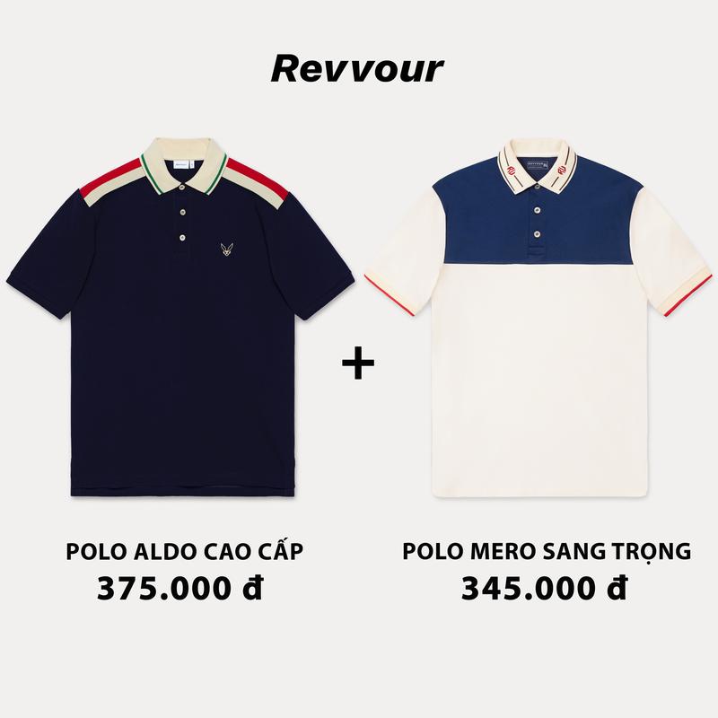 Combo 2 Áo Polo Aldo + Polo Mero ( Độc Quyền Revvour ) áo polo cá sấu