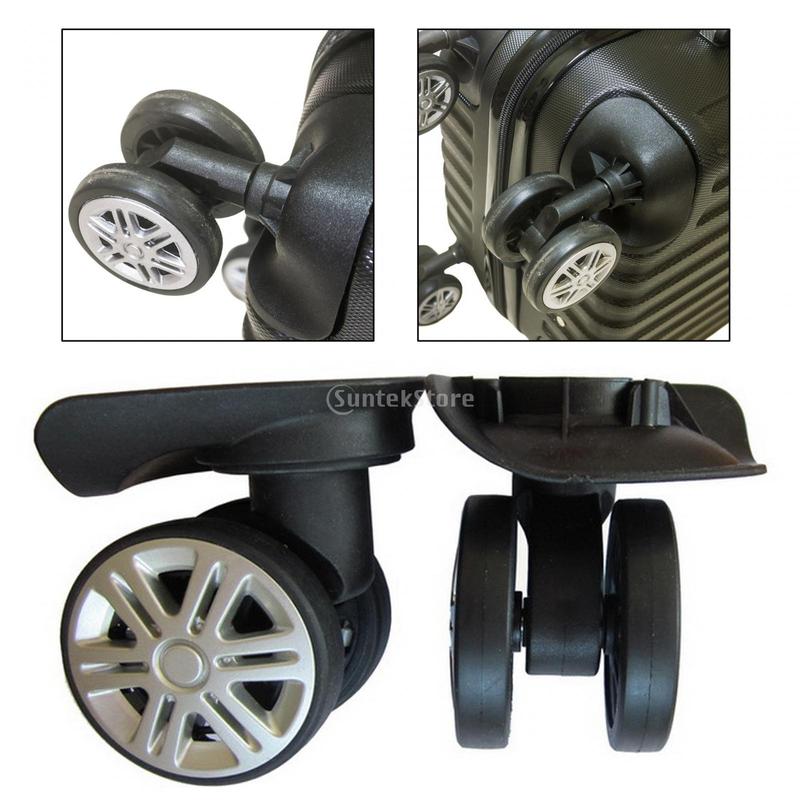 2Pcs 360 Swivel Luggage Replacement Wheels Suitcase Wheels for Trolleys Ba 3