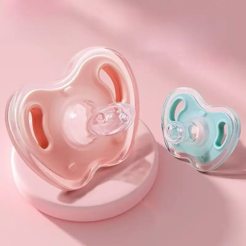 Full Silica Gel Pacifier Wholesale Two-Color Liquid Silicone Sleep Soothing Baby Pacifier Baby Molar Chewing Toys