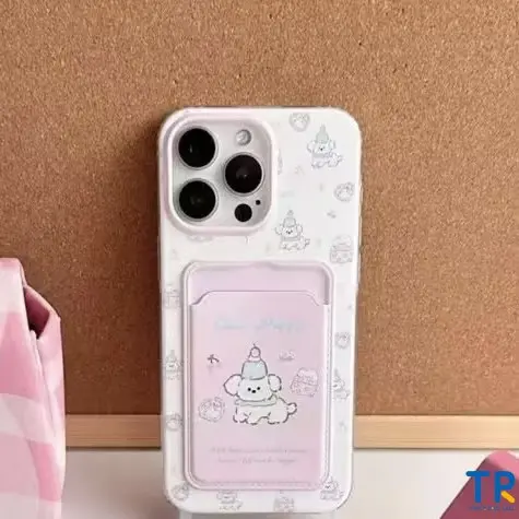 Ốp Lưng Cho IPhone 15 13 16 11 12 14 Pro Max 7Plus XR 8 6s 16 7 14 15 Plus X XS Max SE 2022 Vòng đeo tay thẻ đánh bạc cho chó con chó con hoạt hình 6