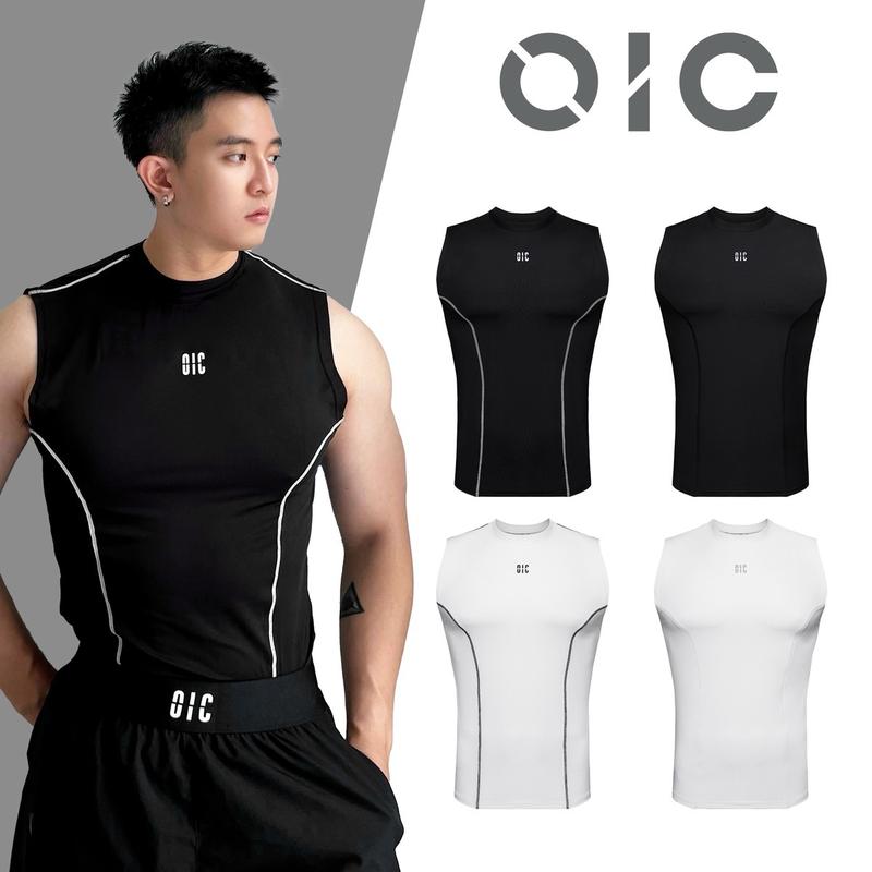 Áo Thun Ba Lỗ Thể Thao Nam OIC Form Ôm Sát Body, Tập Gym, Chạy Bộ, Đạp Xe