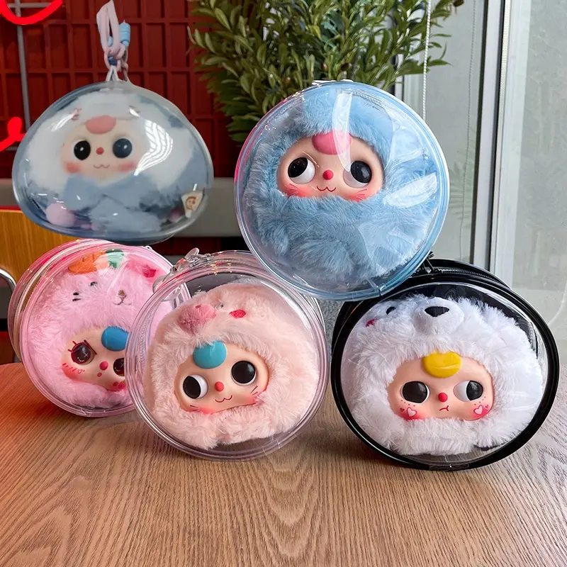 Hộp Đựng Búp Bê, Phiên Bản Dày, Ba Em Bé V3 BBT, Thiết Kế Động Vật Đại Dương Và Biển, Được Làm Bằng Chất Liệu PVC Trong Suốt, Chống Bụi, Thích Hợp Cho Búp Bê Nhồi Bông, Có Thể Được Sử Dụng Làm Hộp Đựng Búp Bê Ba Em Bé