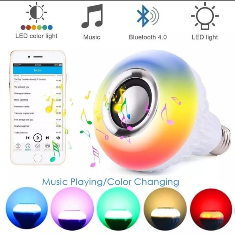 Product Introduction of DW - ( BISA COD ) Lampu Bohlam Speaker Bluetooth Disco Disko Bok Musik Music Dj LED RGB with Remote Control Super Full Bass Others Suara Jernih Lampu Kamar Rumah Remot ganti warna Warni Smart Lamp Speaker LED RGB Mix Box mp4 murotal Termurah Speakers 1