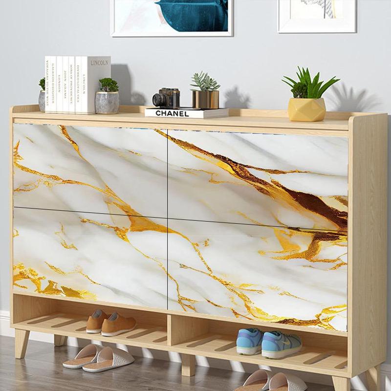 Self-adhesive Marble Pattern Wallpaper, Removable Waterproof Wall Sticker, Peel & Stick Wall Stickers for Rooms, Kitchens & Furniture 6
