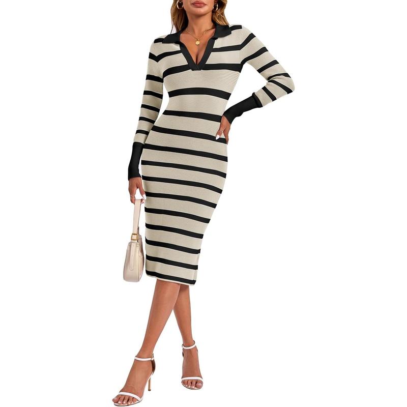 Bodycon dress with stripes down the side best sale