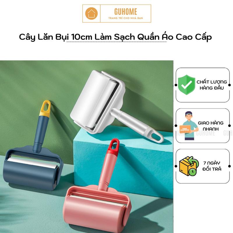  Cây Lăn Bụi Làm Sạch Quần Áo Ga Giường Sofa Nhiều Màu - Cây Lăn Bụi 10cm - Cuộn Lõi Dự Phòng Thay Thế 