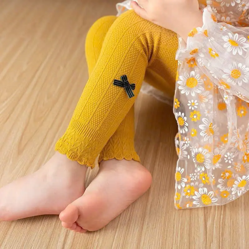 [ DEAL MỞ BÁN ] Quần Tất Len [ NƠ Không Bàn ] Cho Bé Gái 3 Tháng - 6 Tuổi, Chất Cotton Len Mềm Mại Và Thoải Mái Với 7 Tông Màu Cho Bé Siêu Xinh 4