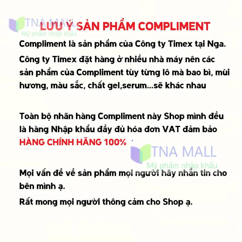Gel bôi mụn AHA-PHA-BHA teatree oil Compliment 25ml 5