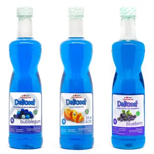 SIRUP DELICOOL 700ML BLUEBERRY/BLUE CURACAO/BUBBLEGUM