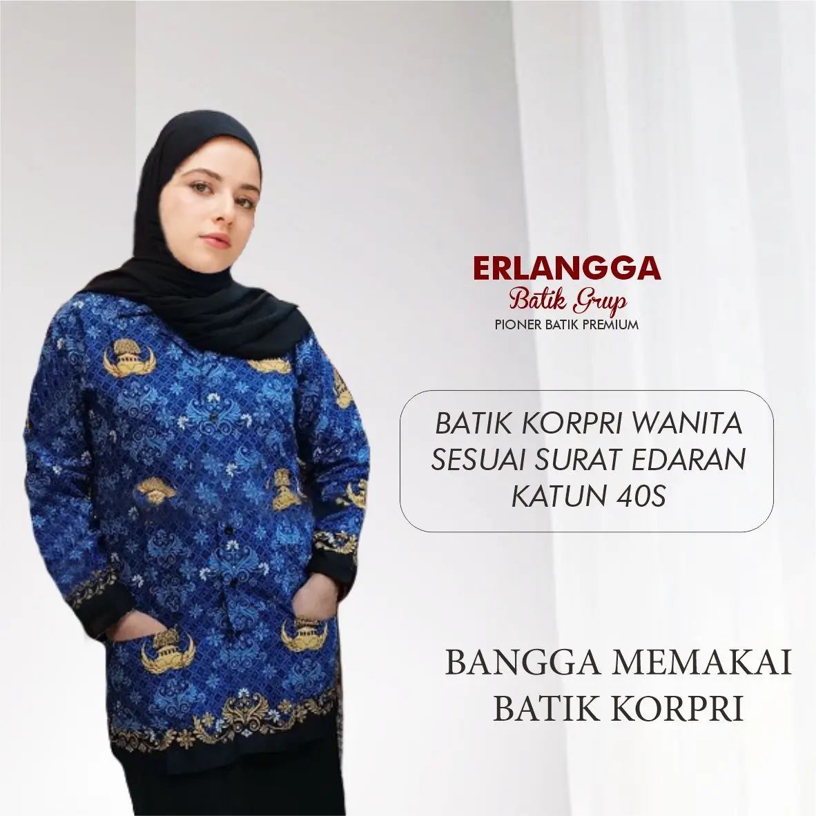 Seragam Korpri Wanita Pria Terbaru Erlangga Group