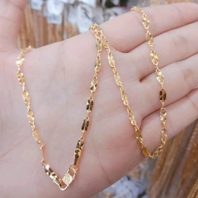 Kalung emas Pecah Kopi zcl 250m polos Panjang Uk Lengkap