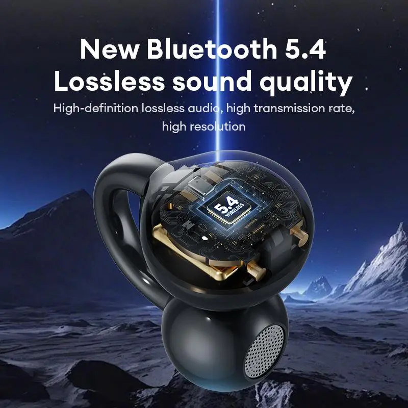 HYUNDAI M100 Clip-on Design Headphone for Sports, Wireless Earphone, Bluetooth-compatible Earbuds with Touch Control, Sweat Resistant Earphone for Sports, Gaming, Running, Audio 6
