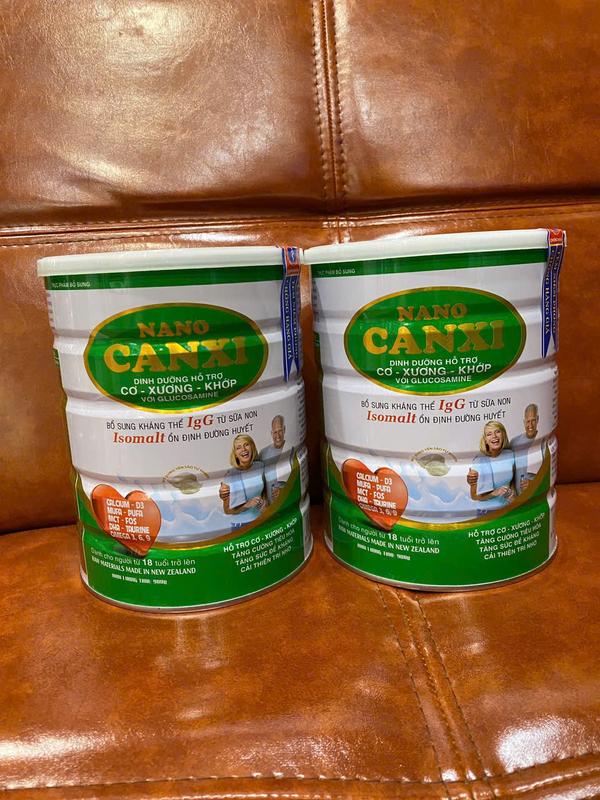 [2 Lon]Sữa cho người Xương khớp Nano Canxi Xương Khớp 900gr -  sữa  non  tổ yến