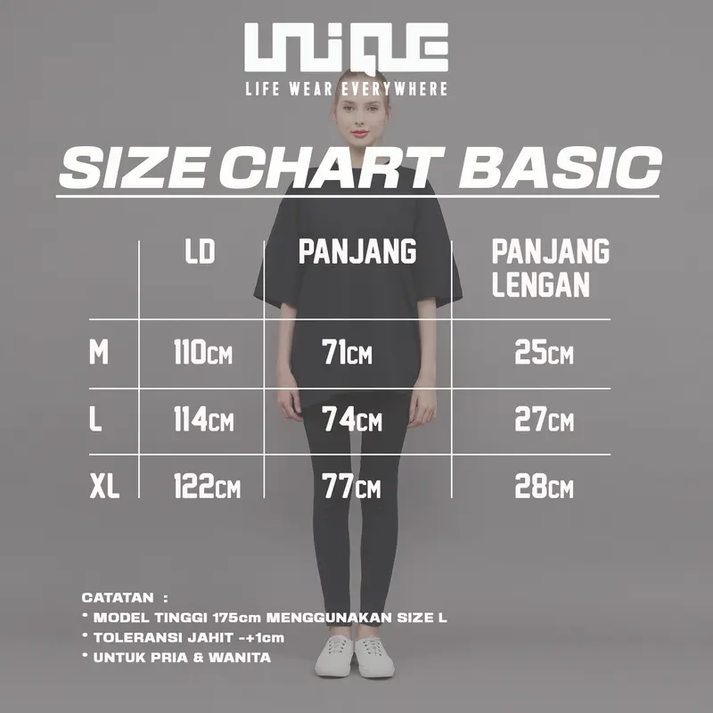 UNIQUE - (Unique Series) Kaos Oversize NUMB Basic Combed Lembut Pria & Wanita Sablon 1