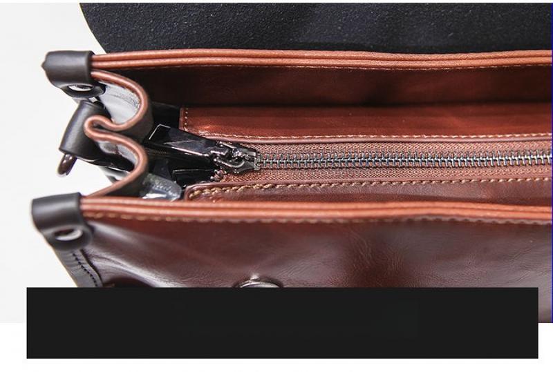 Product Introduction of Fashion Trendy Men's Shoulder Bag Trendy Men's Briefcase Briefcase Ol Men's Handbag New Crossbody Bag 21