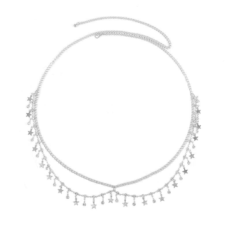 Product Introduction of Dây Chuyền Thắt Lưng Mặt Dây Chuyền XINGX, Thời Trang Cá Tính, Thủ Công, Phong Cách Châu Âu Và Mỹ Đồ Trang Trí Thắt Lưng, Bikini Đi Biển Gợi Cảm, Tua Rua Nhiều Lớp, Bán Chạy 9