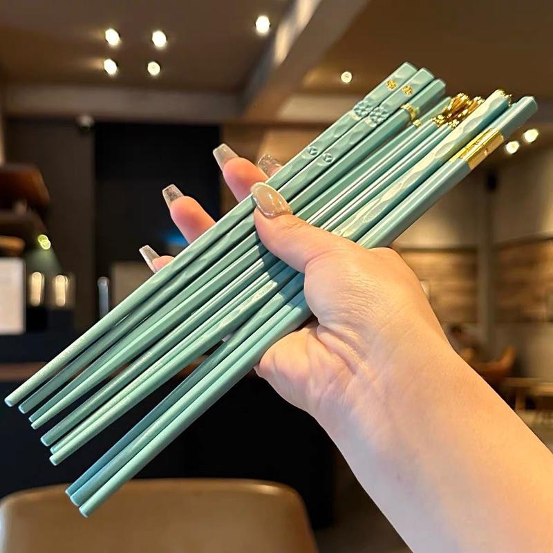 Bộ 5 đôi đũa ăn cơm sợi thủy tinh cao cấp chống mốc kháng khuẩn chịu nhiệt kiểu dáng hiện đại - Model: Đũa sợi thuỷ tinh