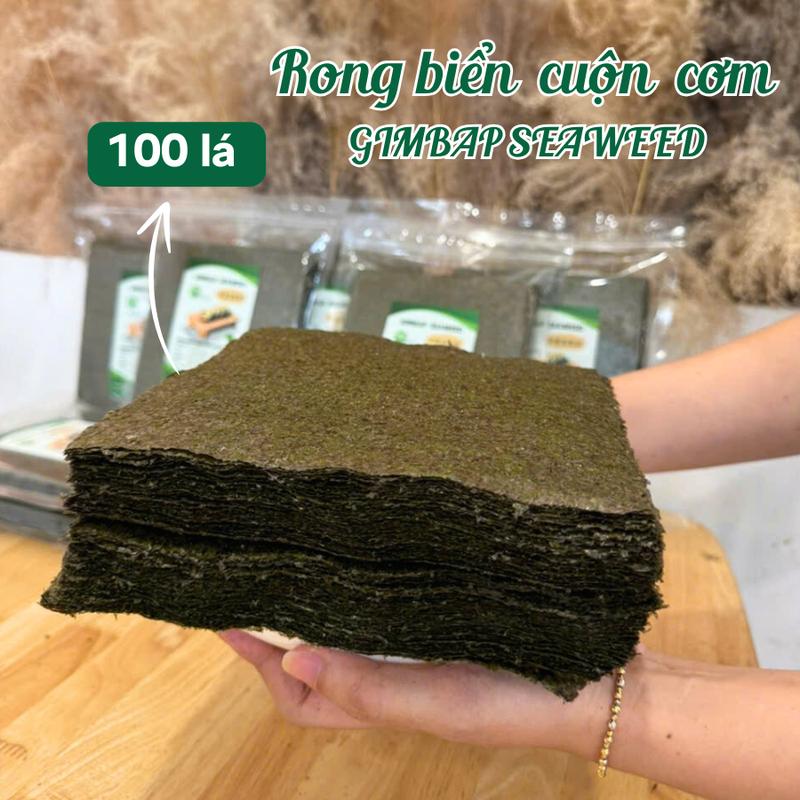  {GÓI 50 LÁ} Rong Biển Cuộn Cơm GIMBAP SEAWEED – Rong Biển Cuộn Sushi Loại 1 