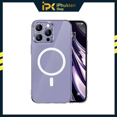 Ốp Memumi trong suốt Hỗ Trợ Sạc Không Dây Bảo vệ camera cho iP