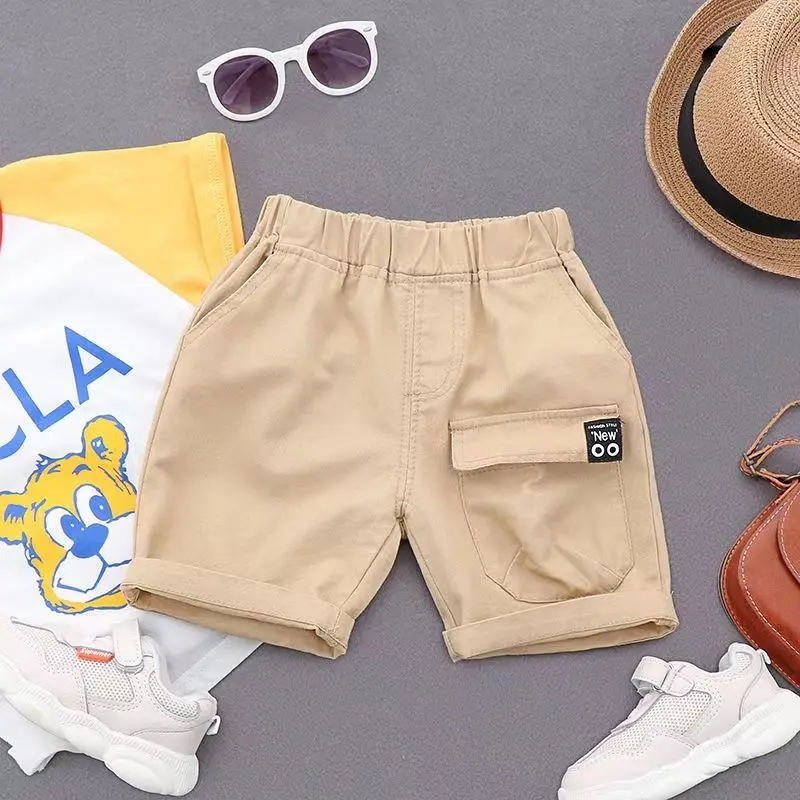 Boys' Summer Pirate Shorts Children Summer Outerwear Shorts Children's Baby Korean Style Western Style All-Matching Overalls Fashion