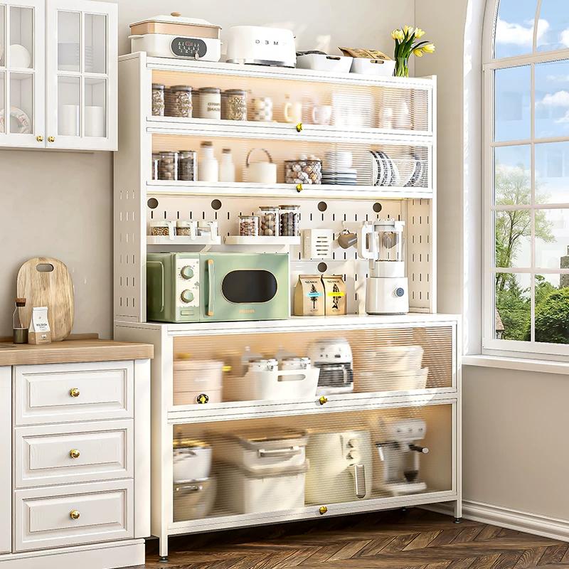 Kệ Nhà Bếp Đa Năng Tủ bếp Đa Năng Kệ tủ đa năng 5 tầng nhà Thép cao cấp nặng 500KG Kitchen