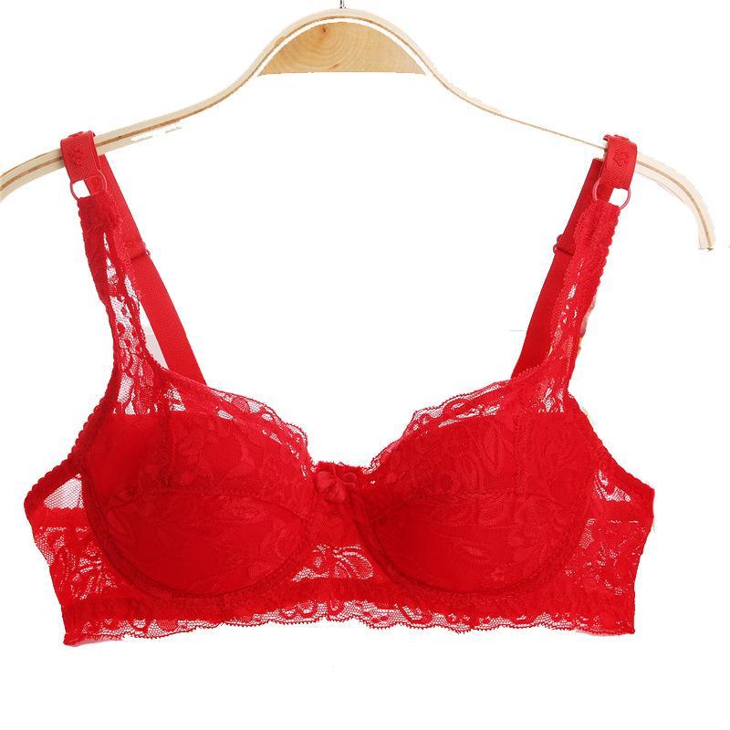 Big Thin cup Lace Summer Bra for Women Sexy Lingerie Underwire Cotton bra soft big size t shirt lady bra 32 34 36 38 40 BC 5