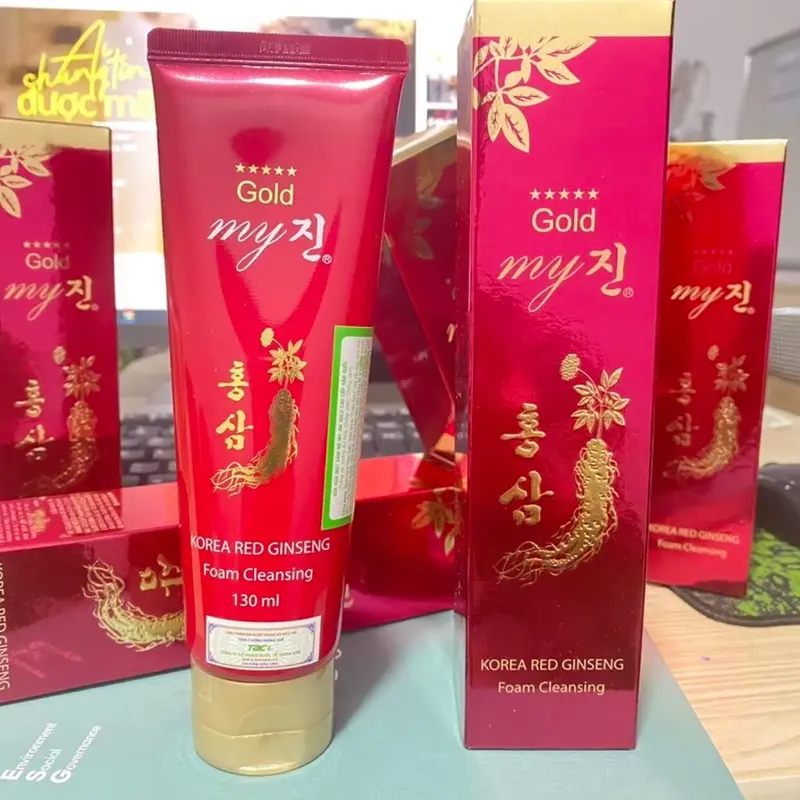 (ComBo 2 Lọ) SỮA Rửa Mặt Sâm Đỏ My Gold Hàn Quốc Skincare Làm Đẹp Da Nữ Dưỡng Ẩm Da Women 2